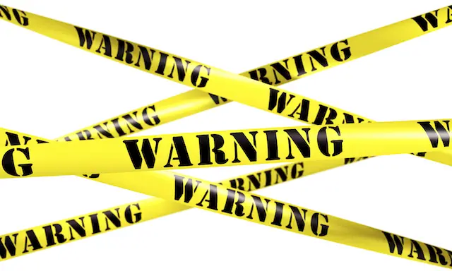 Image of yellow warning tape