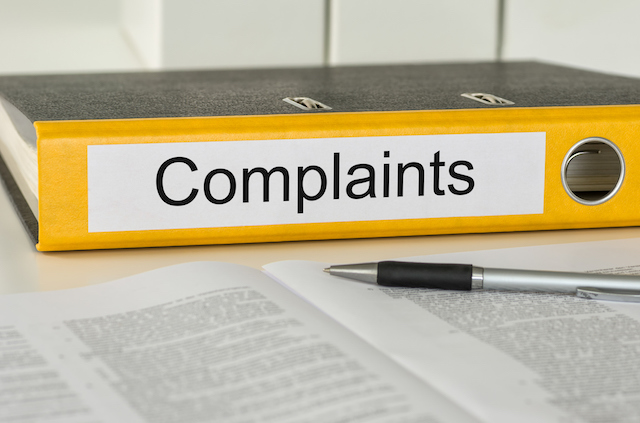 Folder with the label 'Complaints'
