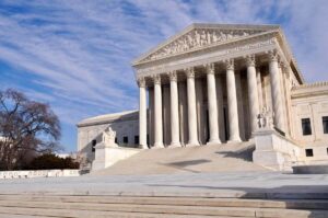 Photo of the exterior of the Supreme Court building in Washington, DC